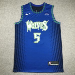 NBA 5 Edwards Minnesota Timberwolves 22-23 city Maillot brodé